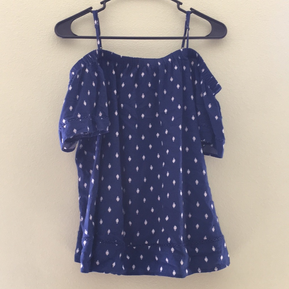 Blue and white shirts